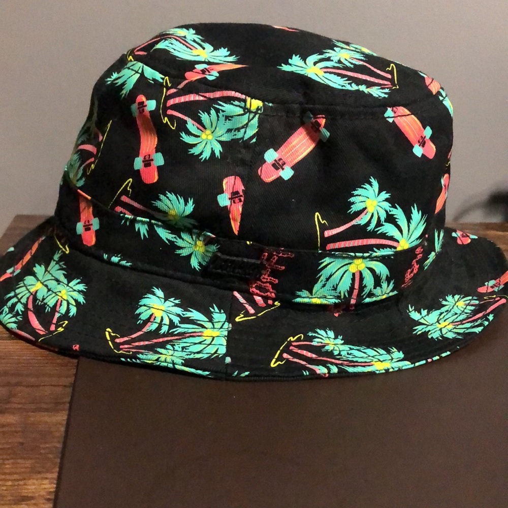 Official palm tree skateboard bucket hat
